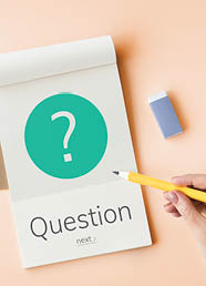 Graphic of question mark asking symbol