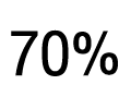 70% 