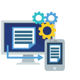 Integration data system. System Integration technology concept in wireframe hands. Industrial and smart technology. Business and automation solutions. Vector illustration