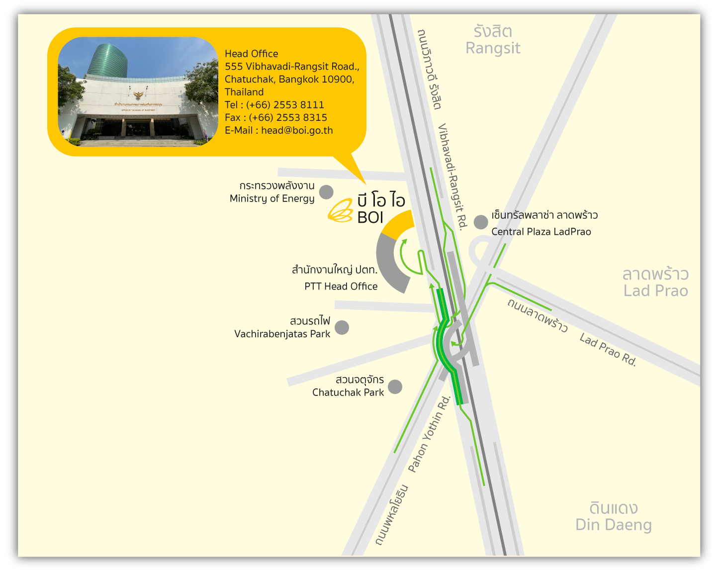 thailand board of investment Map